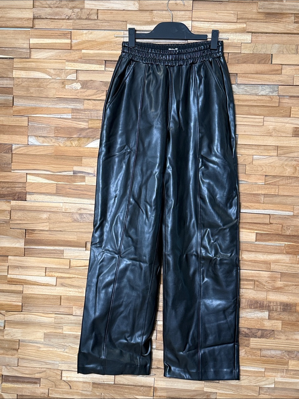 Abercrombie & Fitch Vegan Leather Pull On Pants